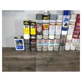 Spray Paints, Brass Refurbisher, Leather Dye, Spar Urethane, Lacquer Sanding Sealer,,Premium Enamel,,NCP-2, Bondo, Disc & Drum Grease, Brass Polish, Paste Wax