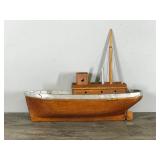 Collectible Wood Model Boat