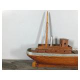 Collectible Wood Model Boat