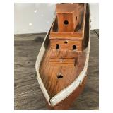 Collectible Wood Model Boat