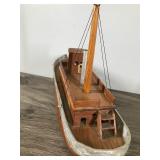 Collectible Wood Model Boat