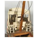 Collectible Wood Model Boat