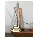 Collectible Wood Model Boat
