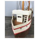 Collectible Wood Model Boat