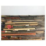 Large Lot of Vintage Ice Fishing Rods and More