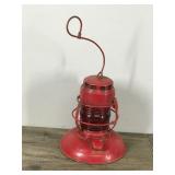 Vintage Embury No 40 Traffic Gard Red Glass Lantern
