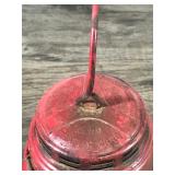 Vintage Embury No 40 Traffic Gard Red Glass Lantern
