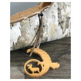 Cabin Decor - Large Birch Bark Canoe with Bears on the side and more