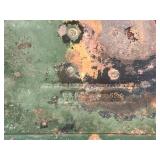 Vintage Raleigh Cigarettes Ashtray - Glass Top, Wood Base and Metal Plate on Back