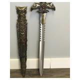 Stainless Steel Sword with Mid Evil Design