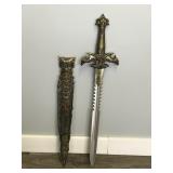 Stainless Steel Sword with Mid Evil Design