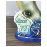 Collectible 1971 Jim Beam “The Muskie Wisconsin’s State Fish” Decanter