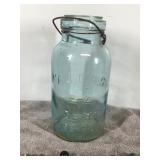 Lot of Collectible Marbles with Vintage Atlas E-Z Seal 58-OZ Canning Jar