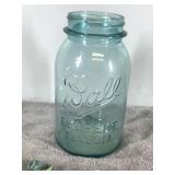 Lot of Collectible Marbles with Vintage Ball Perfect Mason Canning Jar