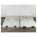 4 - Plastic Fishing Tackle Boxes