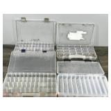 4 - Plastic Fishing Tackle Boxes