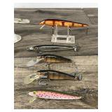 Lot of 10 Fishing Lures - Bagley - Rebel - A.C. Shiner 550 and More