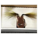 Lot of 3 Vintage Fred Arbogast Joe Messinger Bucktail Frog Fishing Lure