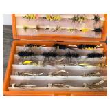 Scientific Anglers Plastic Tackle Box Full of Fly Fishing Lures