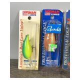 Lot of 5 Norman Fishing Lures in Original Packages