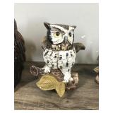 Lot of 4 Collectible Owl Figurines