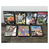 Lot of 7 PlayStation 2 Video Games - see description for more info