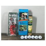 Golf Fisherman Golf Ball Retriever & St. Andrews 6 Golf Balls Printed St. Andrews Scotland with Crest