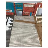 Vintage Fire Department Pressed Wood Toy House