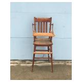 Vintage Solid Wood High Chair