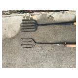 2 - Wood Handle Fishing Spears