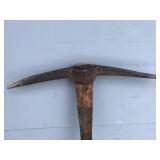 2 - Vintage Pick Axes and 1 Metal Rake