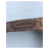 2 - Vintage Pick Axes and 1 Metal Rake