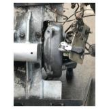 Vintage Wooden Plane Propeller with Small Engine