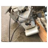 Vintage Wooden Plane Propeller with Small Engine