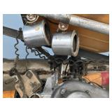 Vintage Wooden Plane Propeller with Small Engine