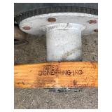 Vintage Wooden Plane Propeller with Small Engine