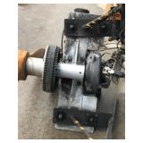 Vintage Wooden Plane Propeller with Small Engine