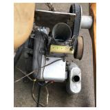 Vintage Wooden Plane Propeller with Small Engine