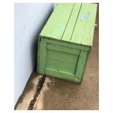 Vintage Solid Wood Hinged Storage Box