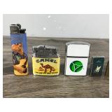 Lot of 7 Collectible Lighters