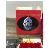 Waterford Crystal Christmas Ornament & Reed & Barton Miniature Metal Christmas Ornaments