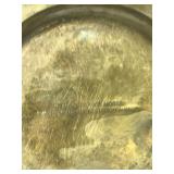 Lot of 5 Brass Items - Duck Head - Sail Boat - Moose Ashtray - Deer - 1940’s Brass Neoclassical Empire 3 Goat Head Hoof Incense Burner