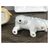 3 - Collectible Animal Figurines - Camel (Homco) - Cow (Homco) - Sheep (No Markings)