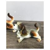 3 -,Vintage Basset Hound Dog Figurines / Japan