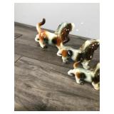 3 -,Vintage Basset Hound Dog Figurines / Japan
