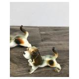3 -,Vintage Basset Hound Dog Figurines / Japan