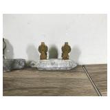 3 - Vintage Fishing Trolley Weights  - Lead & Brass
