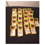 20 New packages of Leech Spinners and 1 Leech Night crawler Snell