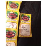 20 New packages of Leech Spinners and 1 Leech Night crawler Snell