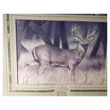 Framed deer print